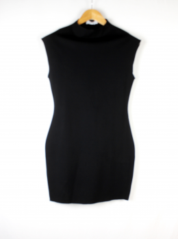 vestido negro mango
