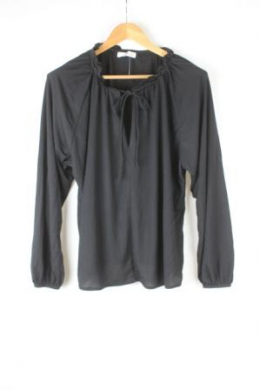blusa punto negra mango