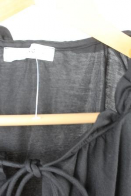 blusa punto negra mango