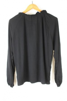 blusa punto negra mango