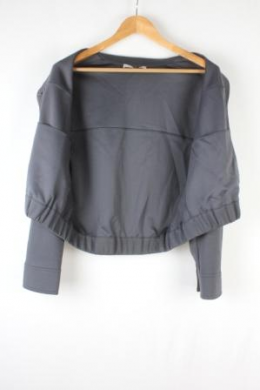 Chaqueta bomber gris carbón de punto de Mango
