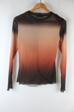 top degrade marron mango