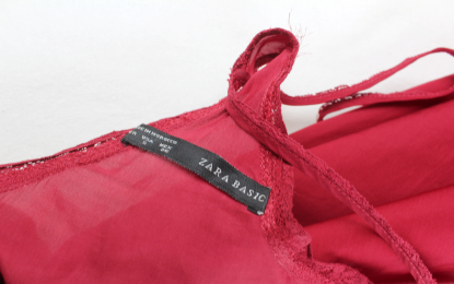 top lencero granate zara