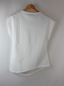 blusa drapeada mango