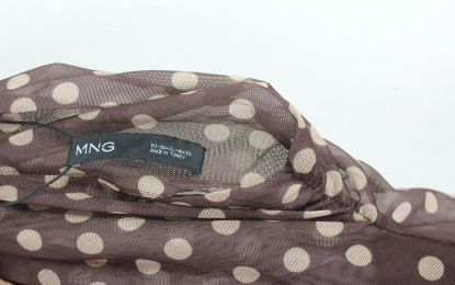 top lunares tul mango