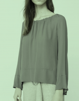 blusa fluida mango