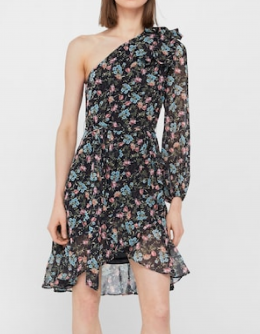 vestido estampado mango