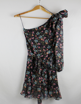 vestido estampado mango