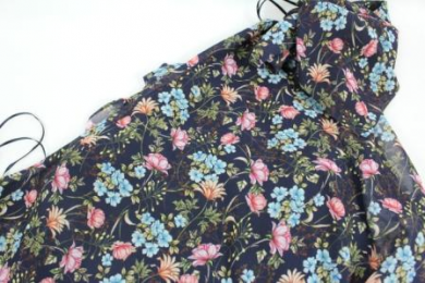 vestido estampado mango