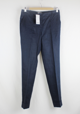 pantalon recto lino mango