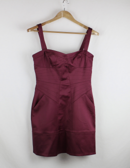 vestido tirantes satinado