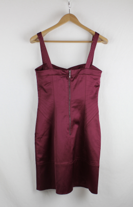 vestido tirantes satinado
