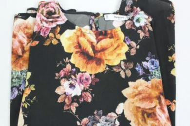 blusa estampada mango S/M