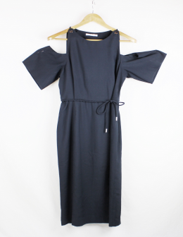 vestido off shoulder mango