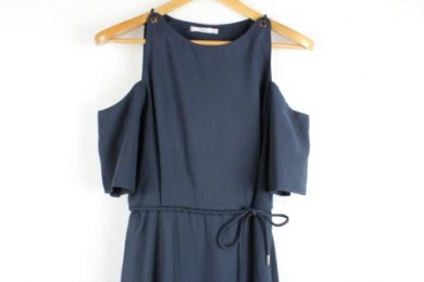 vestido off shoulder mango