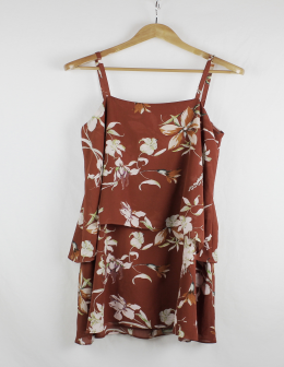 vestido estampado tirantes mango