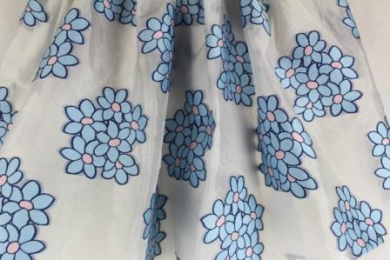 falda organza teria yabar