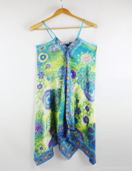 vestido satinado promod