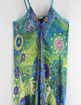 vestido satinado promod