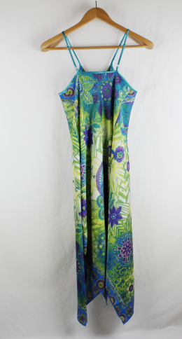 vestido satinado promod