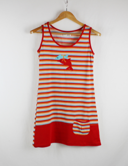 vestido rayas corte sofia