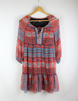 vestido gasa etnico formula joven