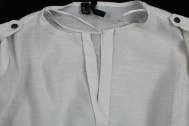 vestido bicolor mango