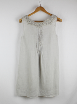 vestido lino zara