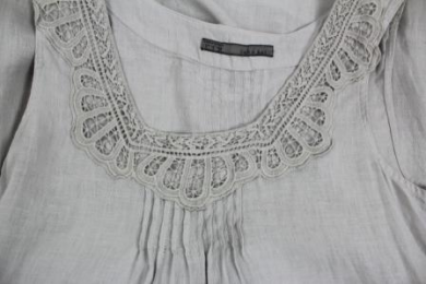 vestido lino zara