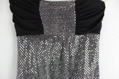 mini vestido paillettes
