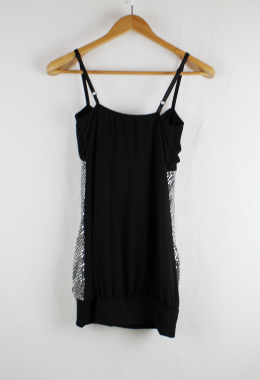 mini vestido paillettes