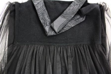 vestido lana y tul diktons