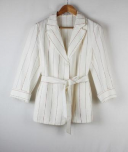 chaqueta lino rayas lasserre