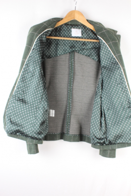 blazer cuadros verde lasserre