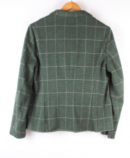 blazer cuadros verde lasserre