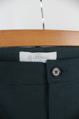pantalon cuadros verde lasserre