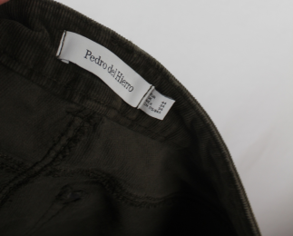 pantalon pana marron pedro del hierro