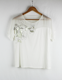blusa seda/punto lasserre