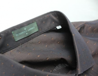 camisa hombre marron roberto verino