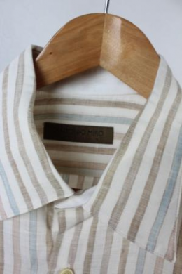 camisa hombre rayas lino antonio miro