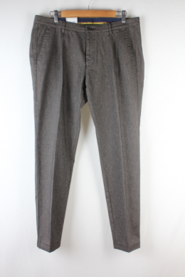 pantalon hombre textura marron bugatti