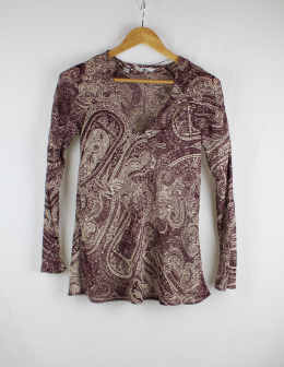 blusa paisley mango
