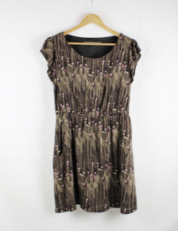 vestido estampado zara