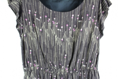 vestido estampado zara