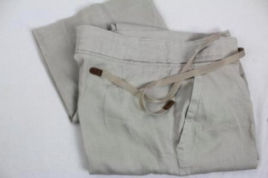 pantalon lino zara