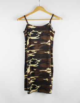 vestido punto camuflaje