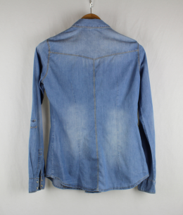 camisa denim stradivarius