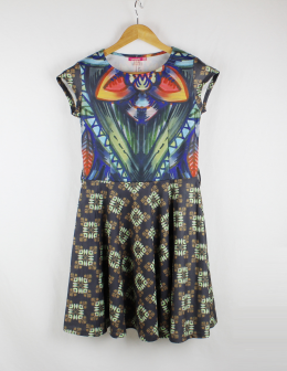 vestido estampado smash