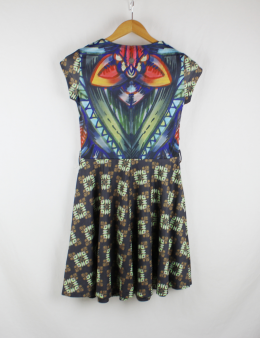 vestido estampado smash