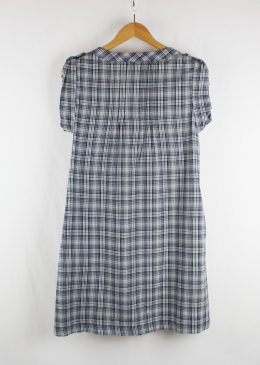 vestido tartan blanco